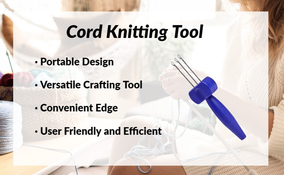 Cord Knitting Tool Helper Cord Maker for Experienced Knitters Travel Weaving