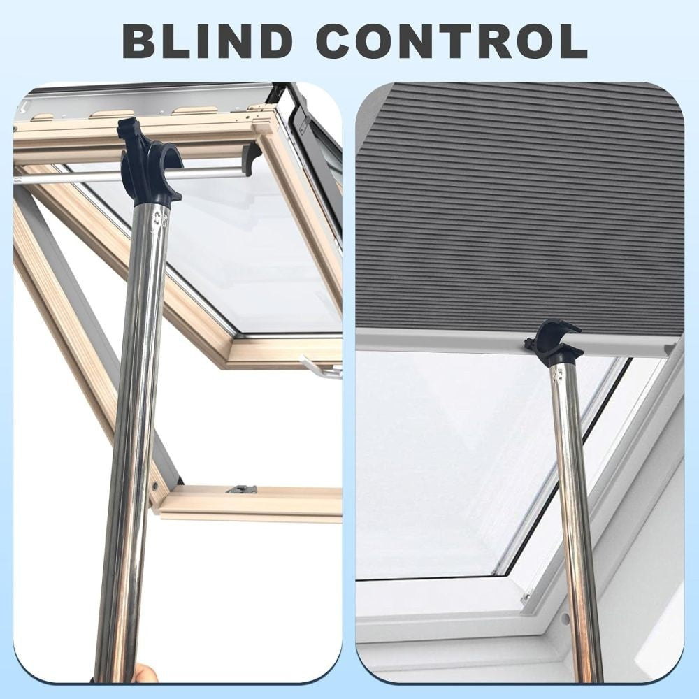 2M Window Pole Opener Compatible with Velux GGL & GGU Skylight Roof Windows UK