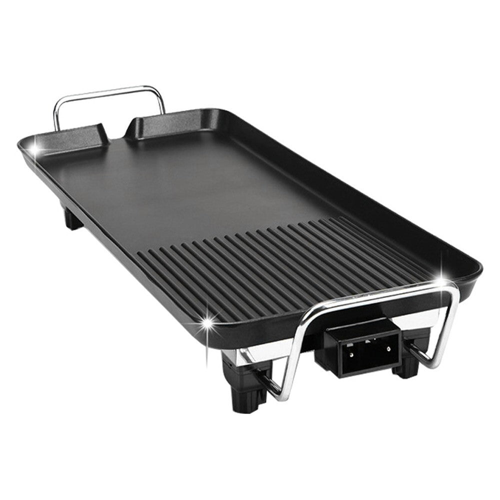 Electric Teppanyaki Table Top Grill Griddle BBQ Hot Plate Barbecue 40cmx23cm UK
