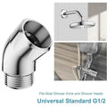 135 Degrees Shower Head Elbow Adapter Copper Adjust Bend Angle