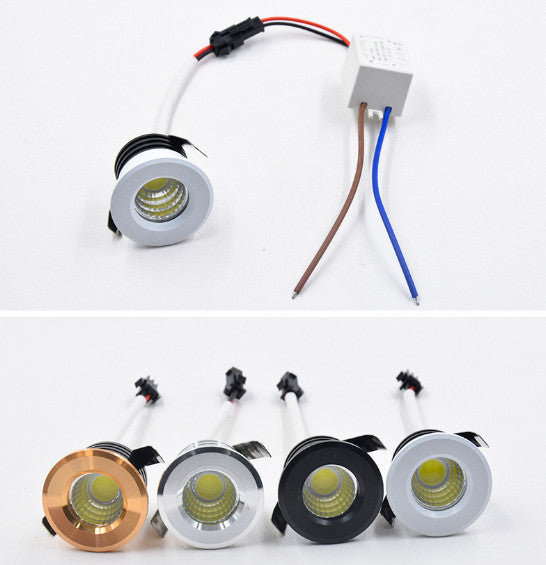 5pcs LED Recessed Small Ceiling Lights Cabinet Mini Spot Downlight 3W Decor Spot