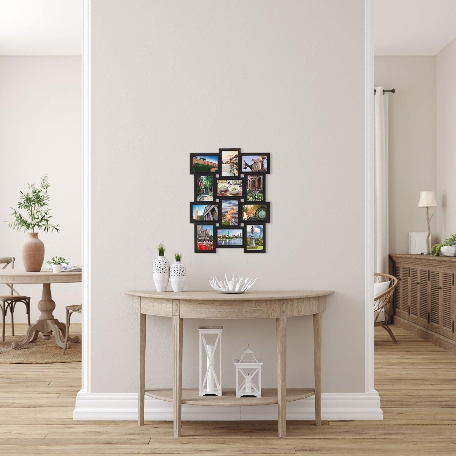 Multi Picture Frame Collage Aperture Photo Frames Holds 12 - 6''x4'' Photos Set