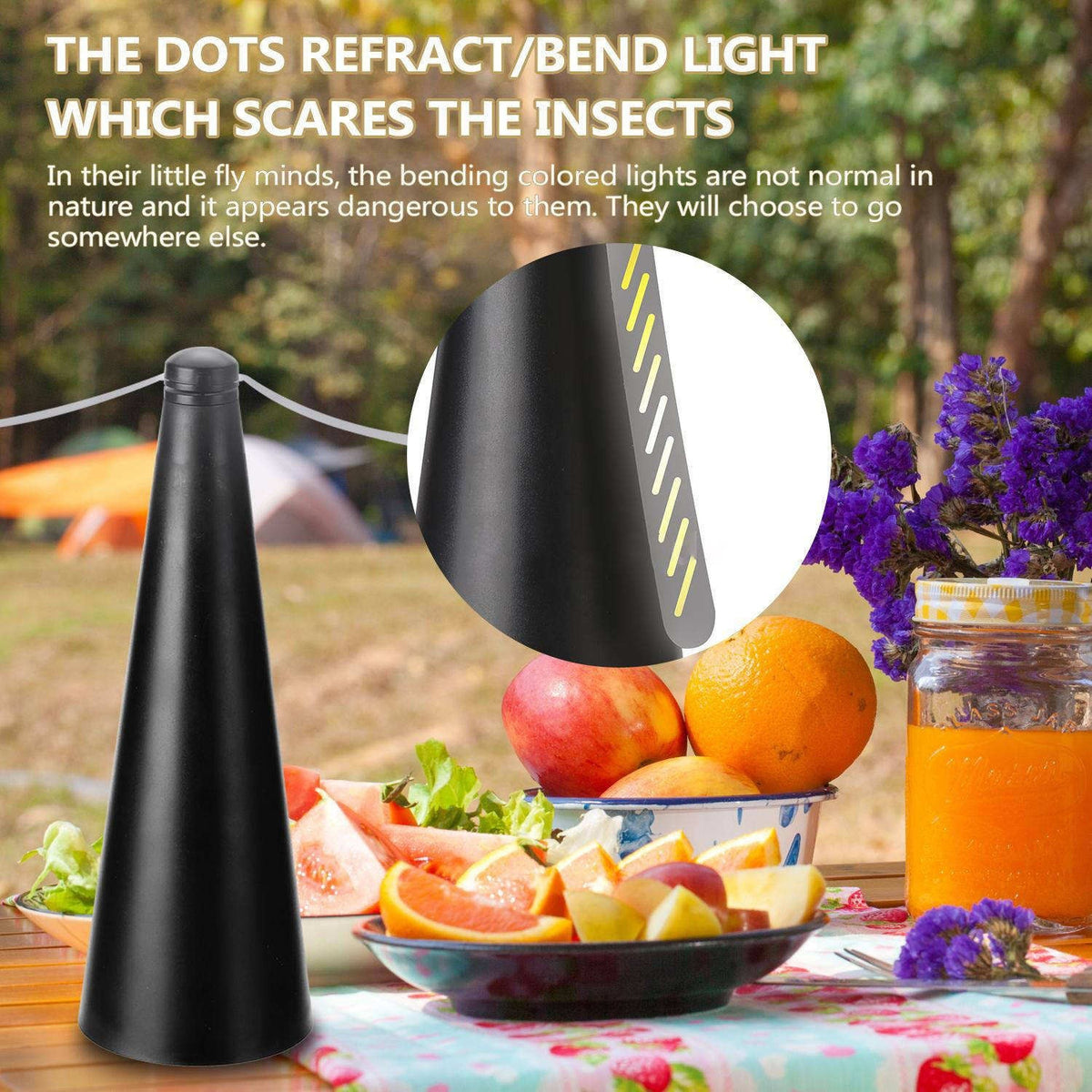 1/2Pack Electric Fly Fan Fly Repellent Fan Portable Keep Flies & Bugs Away Fans