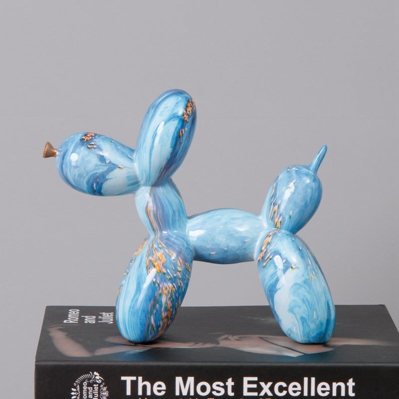 Fluid Balloon Dog Resin Ornaments Creative Living Room Home Artifact Desktop Dec