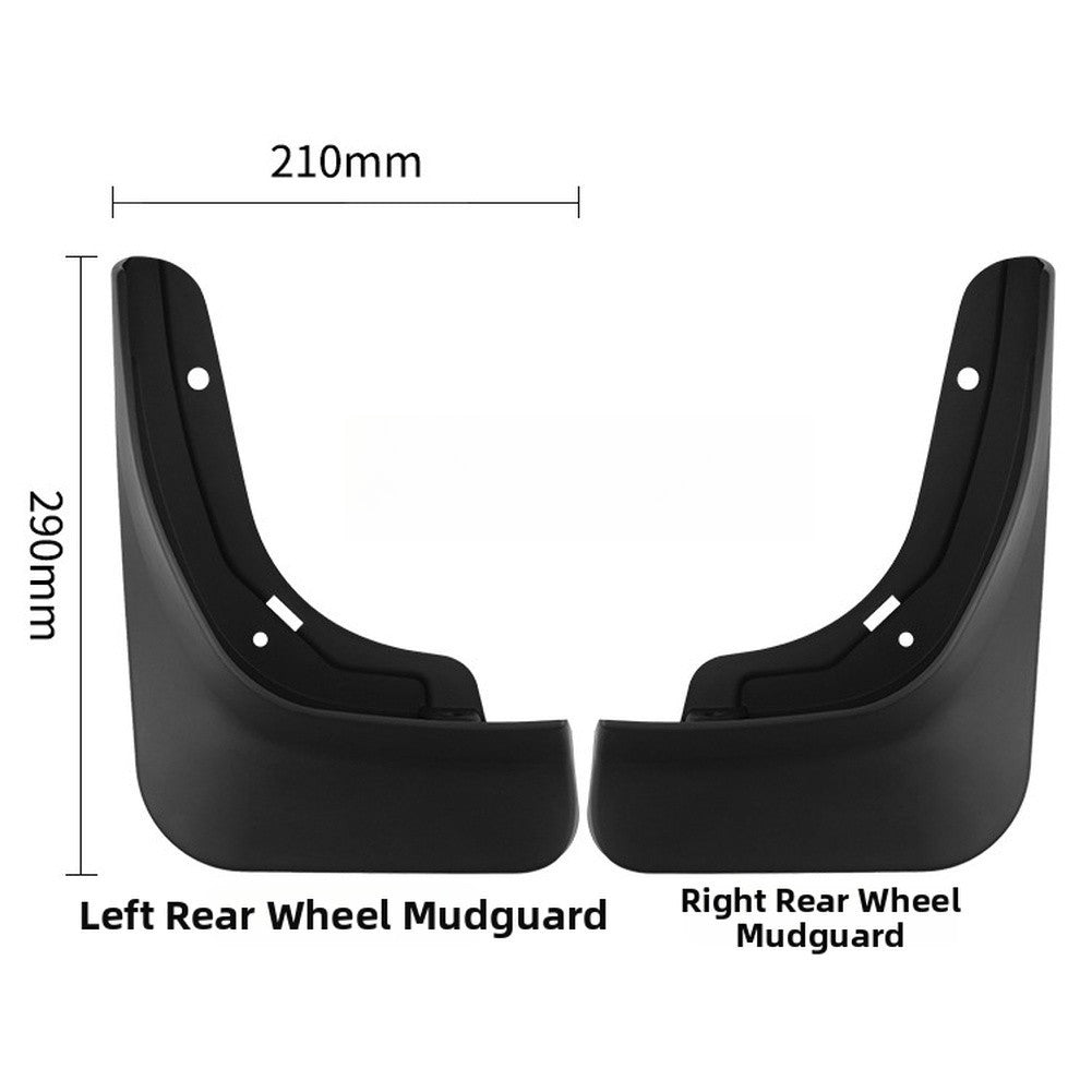 4 Piece Mud Flap Set for Chery Tiggo 7 2025+ Front Rear Black ABS Splash Guards