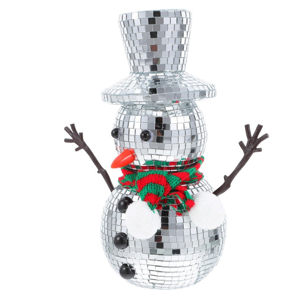 Christmas Snowman Indoor Decorations for Home Disco Balls Ornaments