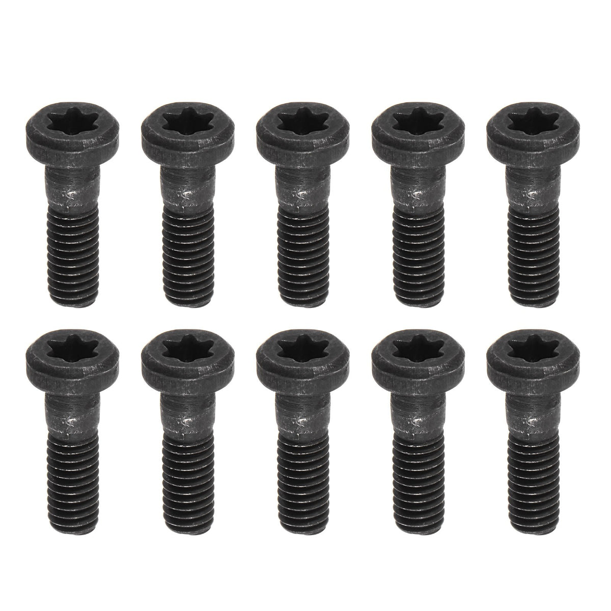 Screw Post Male M6x25mm Binding Bolts Carbon Steel Black 10 Sets
