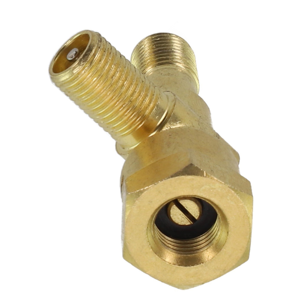 3 way Pure TPMS Valve Tee Adapter for Cars and For Motorcycles Set of 2