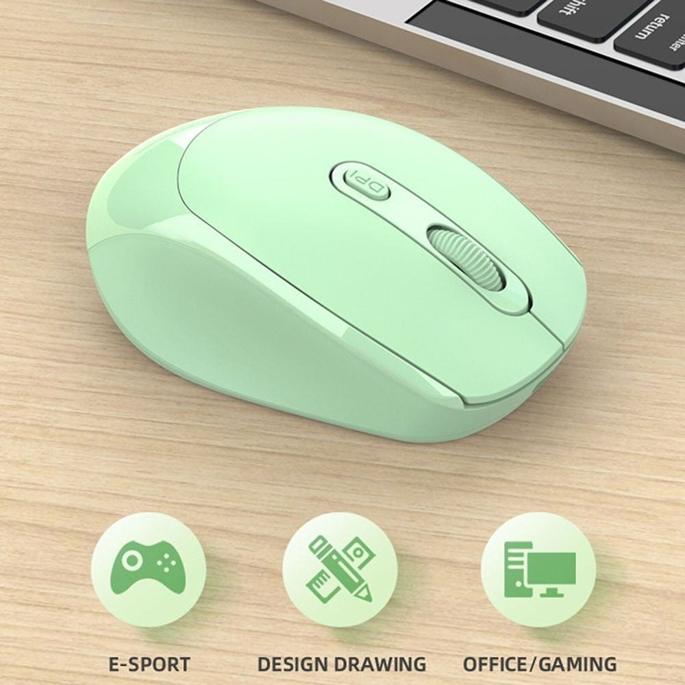 Rechargeable Bluetooth Mouse 2.4G+Bluetooth Computer Mouse Wireless Mouse