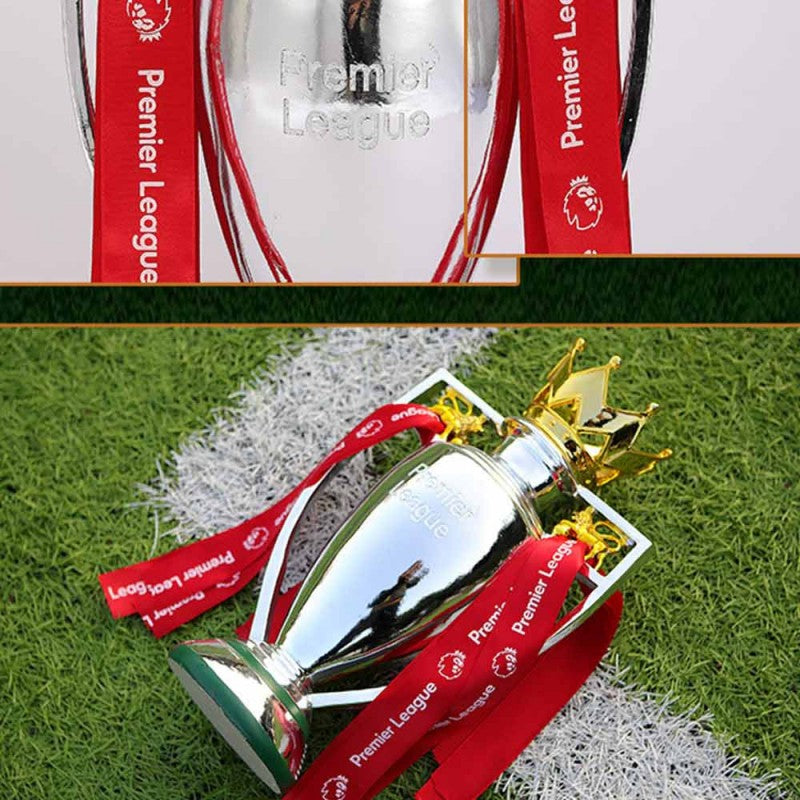 For Premier League Trophy Replica Mini Football Statue Award Decor Gift 15cm