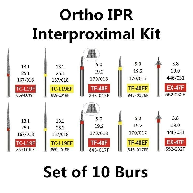 1 Boxes Ortho IPR Kit Interproximal Enamel Reduction FG Dental Diamond Burs UK