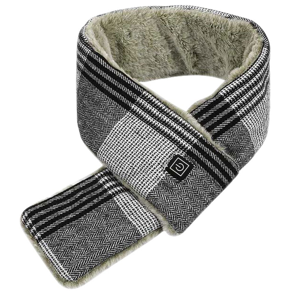 Electric Heated Thick Scarf Winter Neck Warmer Shawl Soft USB Heating Man Woman