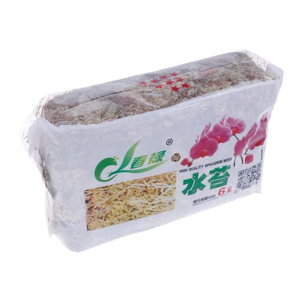 2PCS6L Dried Sphagnum Moss Potted PlantOrganic Nutrition Fertilizer Moisturizing