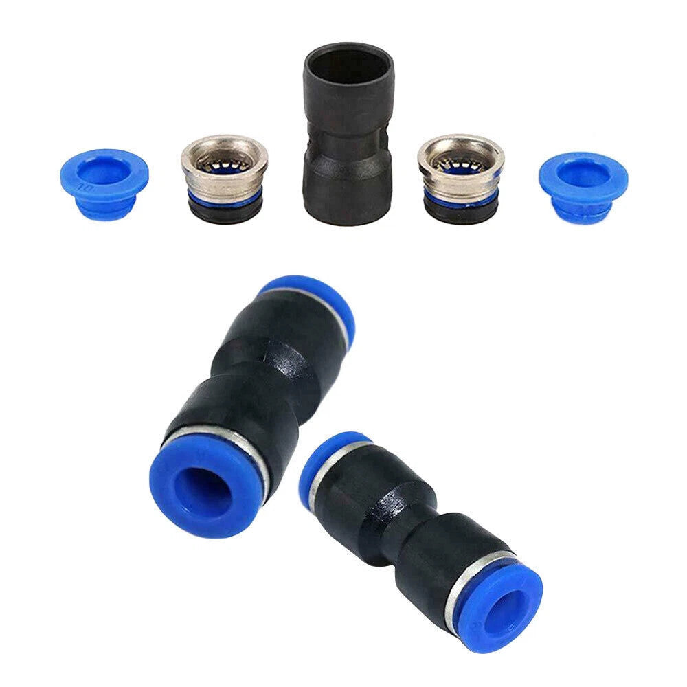 50x Straight Push Connectors Pneumatic Connect Fittings Air Line Quick Hose sets
