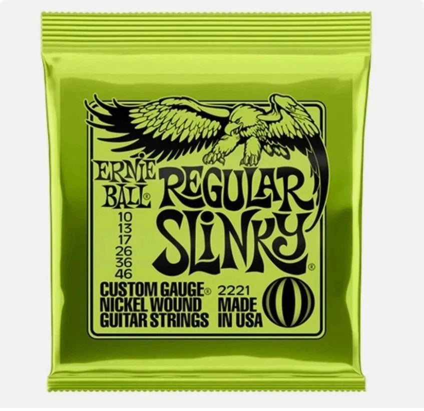 3Pack Ernie Ball Regular Slinky Nickel Wound Electric Guitar Strings 2221 10-46.