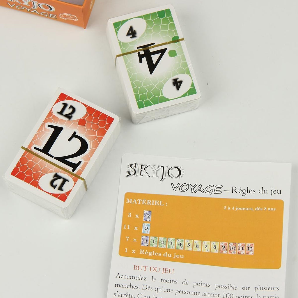 SKYJO VOYAGE Compact Travel Game Casual Party Board Game Card
