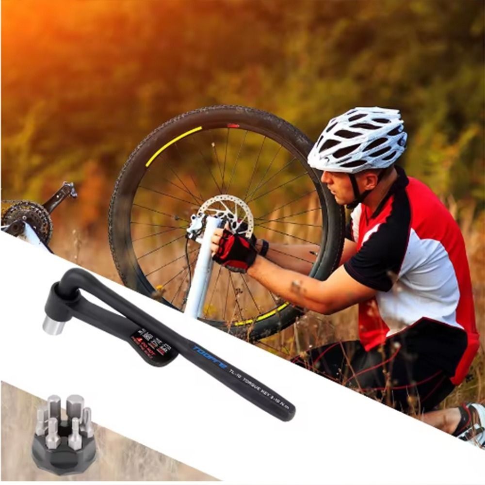 Bicycle Torque Wrench with Bit Set Portable Small MTB Road Bike Allen Key Tool