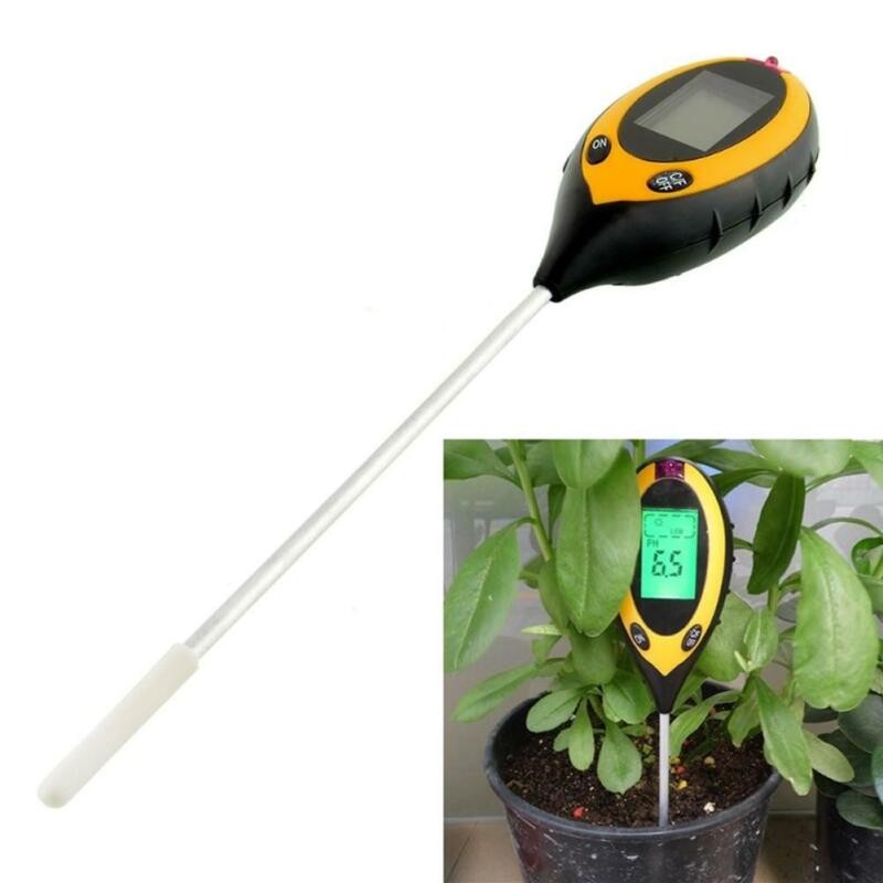 LCD Test Meter Kit ForGarden Plant Flower 4/5 in 1 Soil Ph Tester Water Moisture