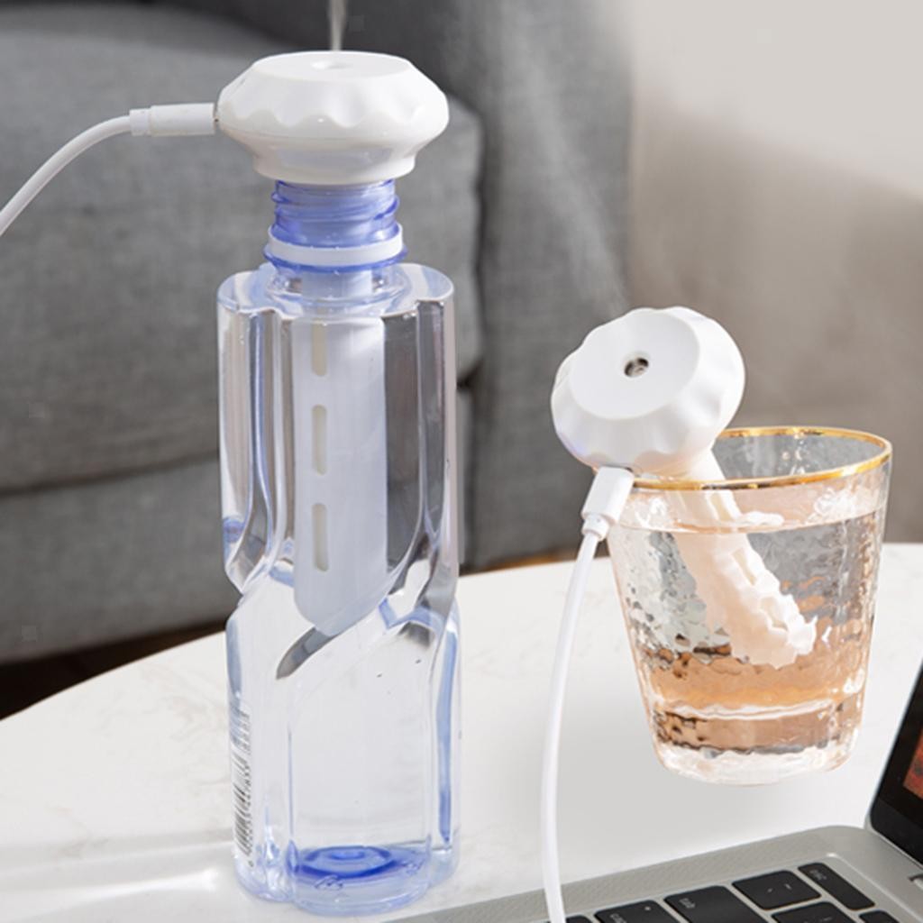 USB Portable Air Humidifier Water Bottle Diffuser Mist Maker For Office