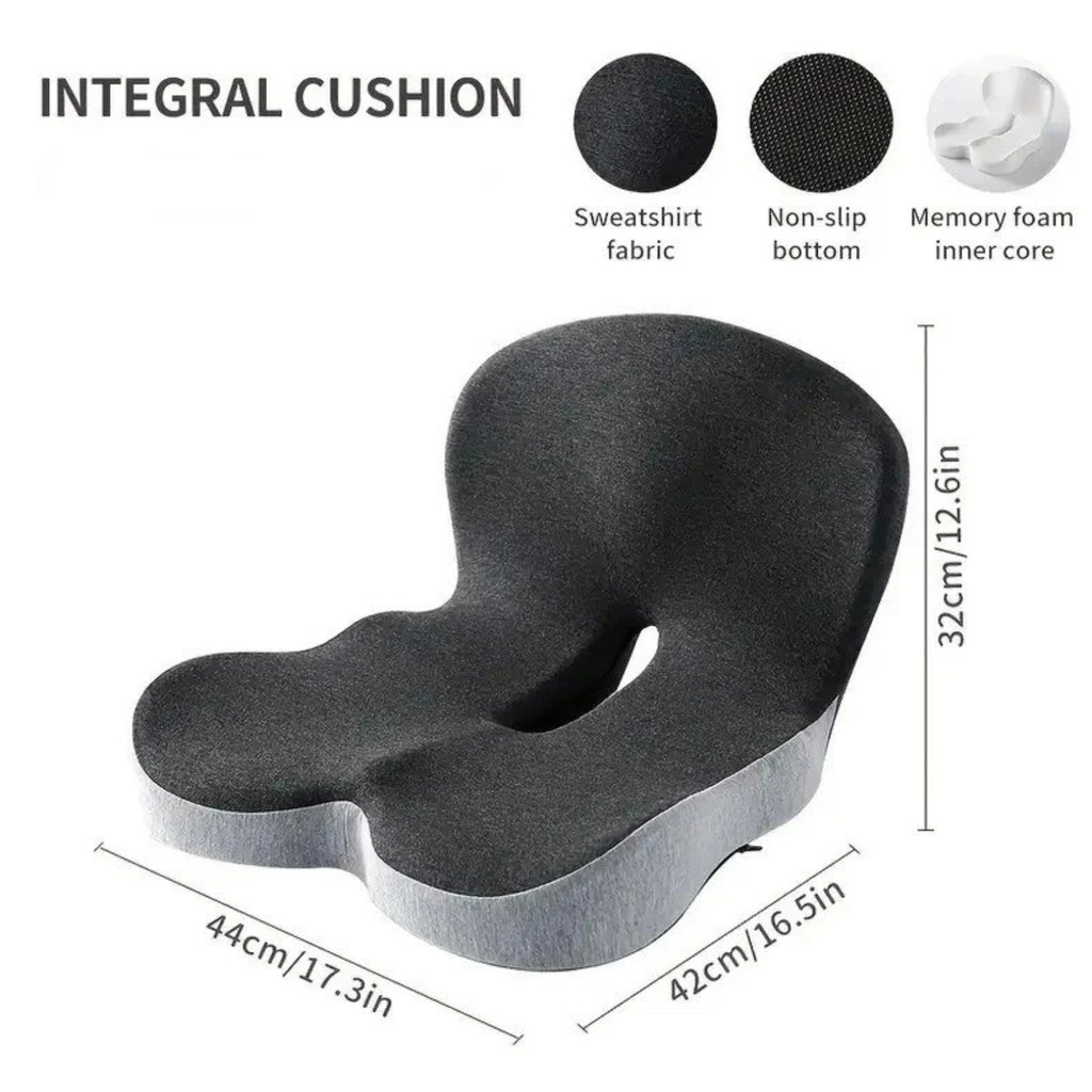 Memory Foam Car Seat Cushion Lumbar Support Pillow Office Chair Cushion UK Stock