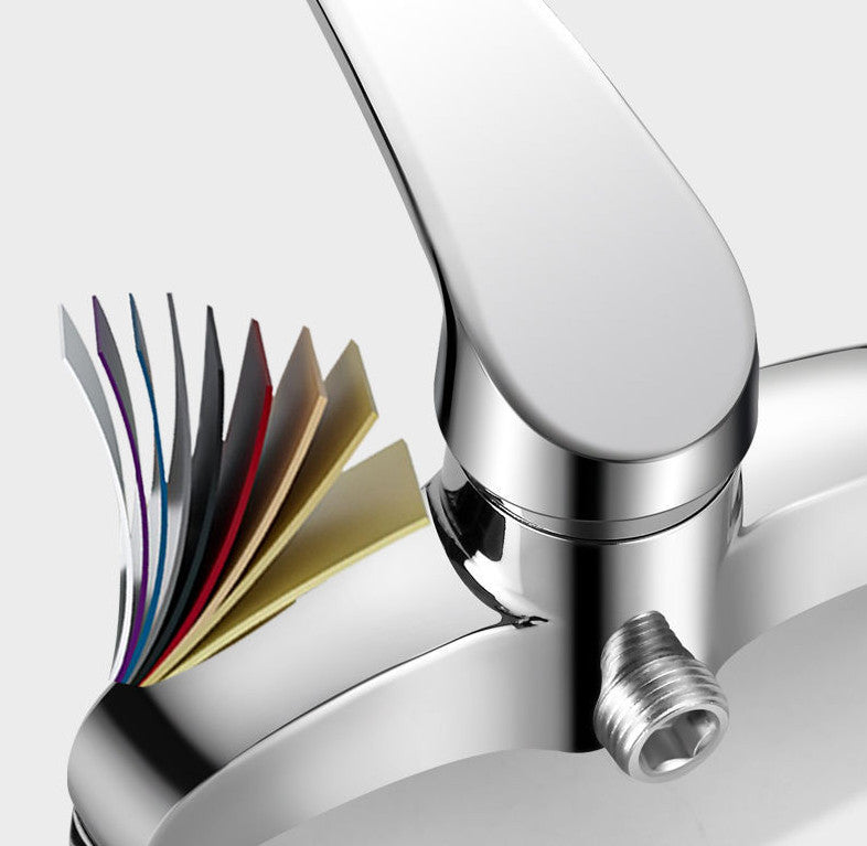 Chrome Plated Brass Single Lever Bathroom Tap Shower Mixer Shower Faucet