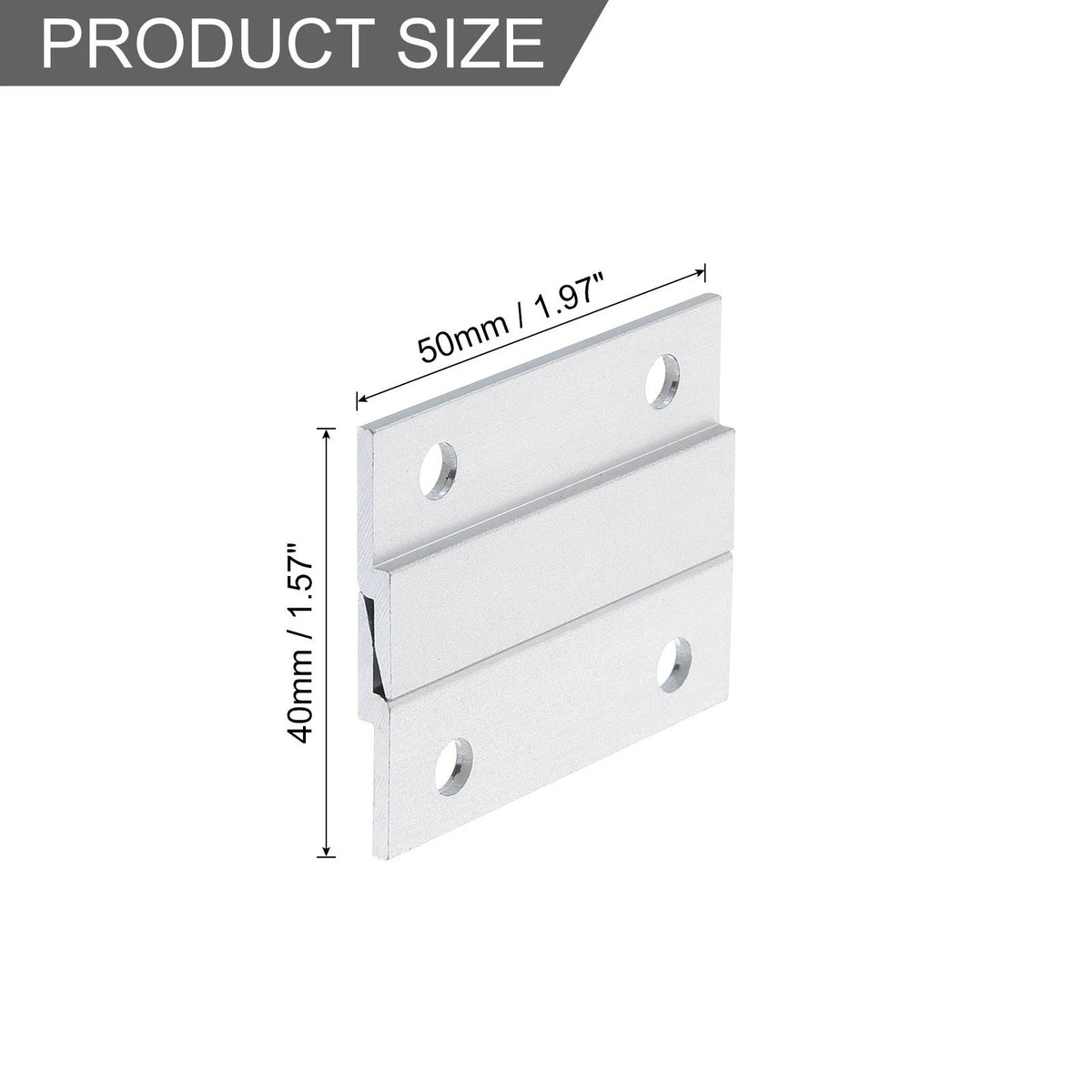 10 Pair French Cleat Picture Hanger, 2 Inch Heavy Duty Aluminum Z Bar Clip