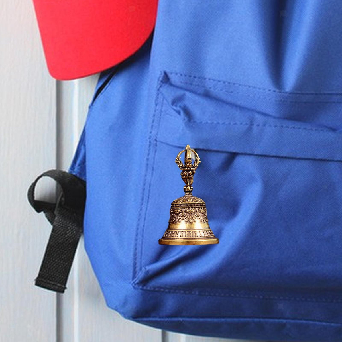 Loud Tibetan Hand Bell, Bronze Brass Bell for Meditation & Sound