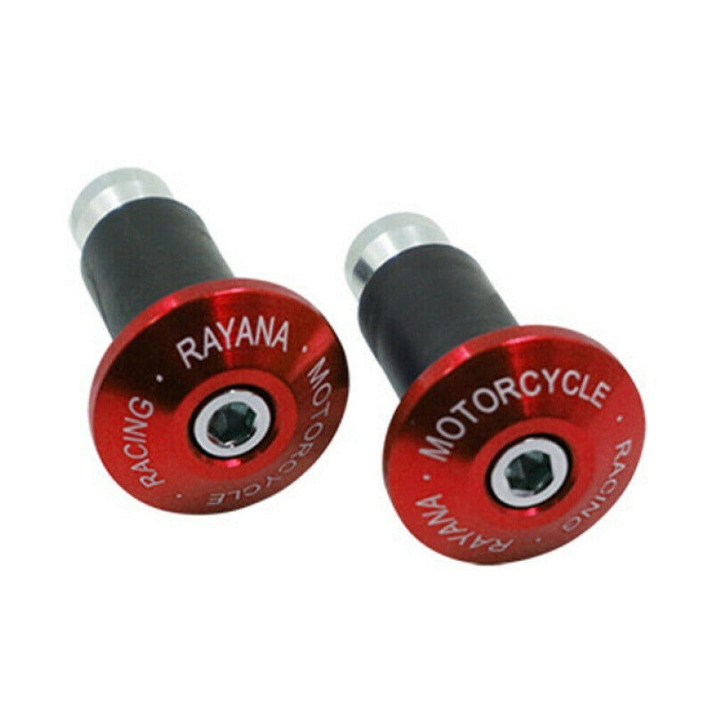 Universal Motorcycle Motorbike Bar Ends Handlebar End Weights Red Silver Black