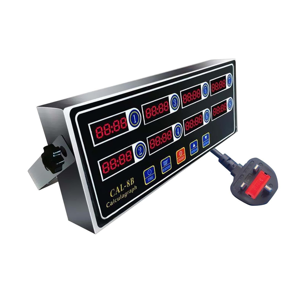 8 Channel Commercial Kitchen Timer Loud Alarm Countdown Timer Burger Shop
