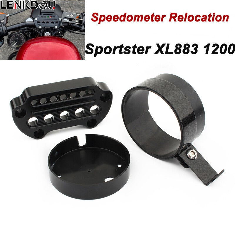 Side Speedometer Relocation Bracket Mount For Harley Sportster XL 1200 Iron 883