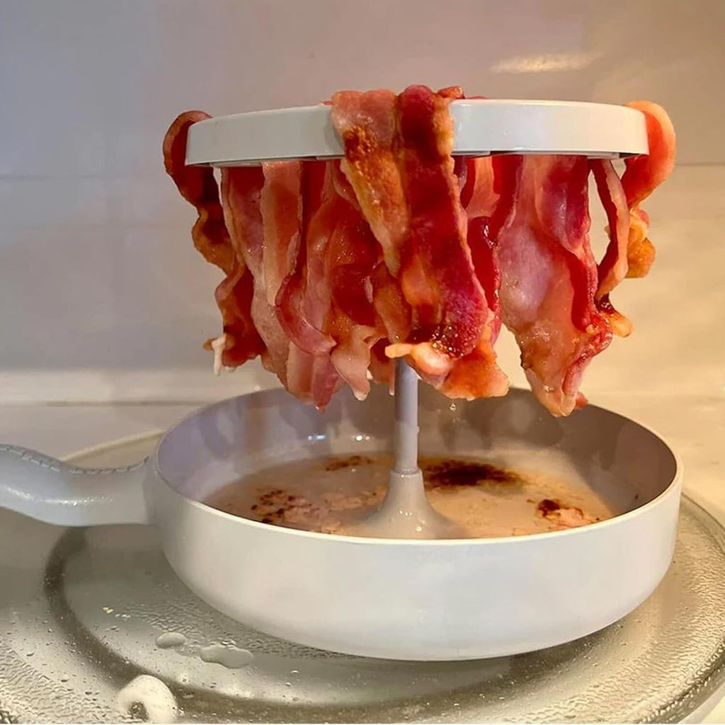 Microwave Barbecue Grill, Bacon Wizard Microwave Crispy Bacon Maker 🔥