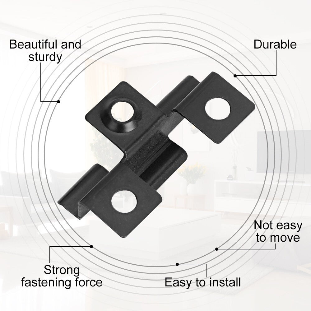 100x Composite Decking Clips 3mm Hidden Fasteners with Screws, Stainless Steel
