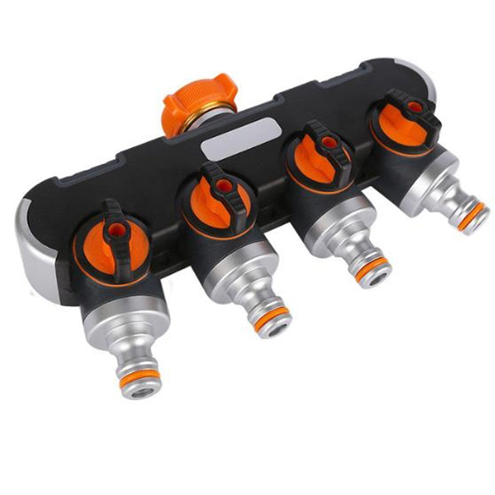 Multi Outlet For Garden Hose Splitter with Easy Tap Connection and Flow Control