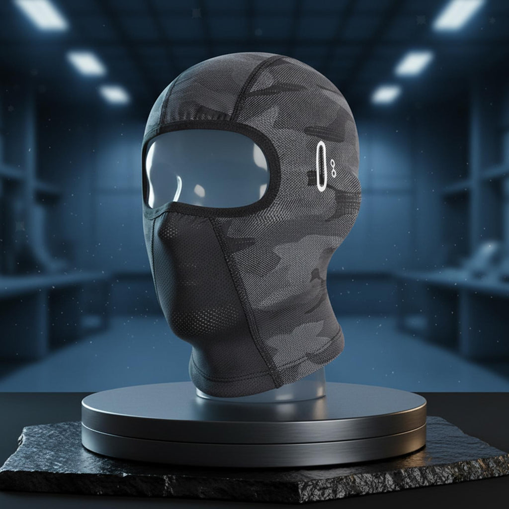Men's balaclava with sun protection mask, breathable and soft hood, helmet