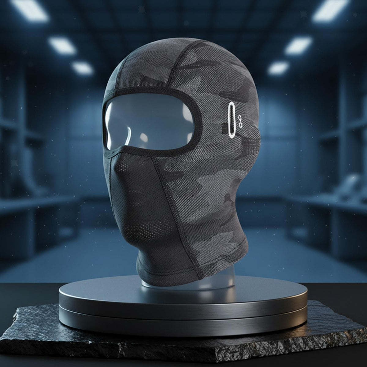 Men's balaclava with sun protection mask, breathable and soft hood, helmet