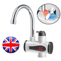 360° LED Electric Heater Faucet Tap Instant Hot Water Bathroom Kitchen Fast Heat