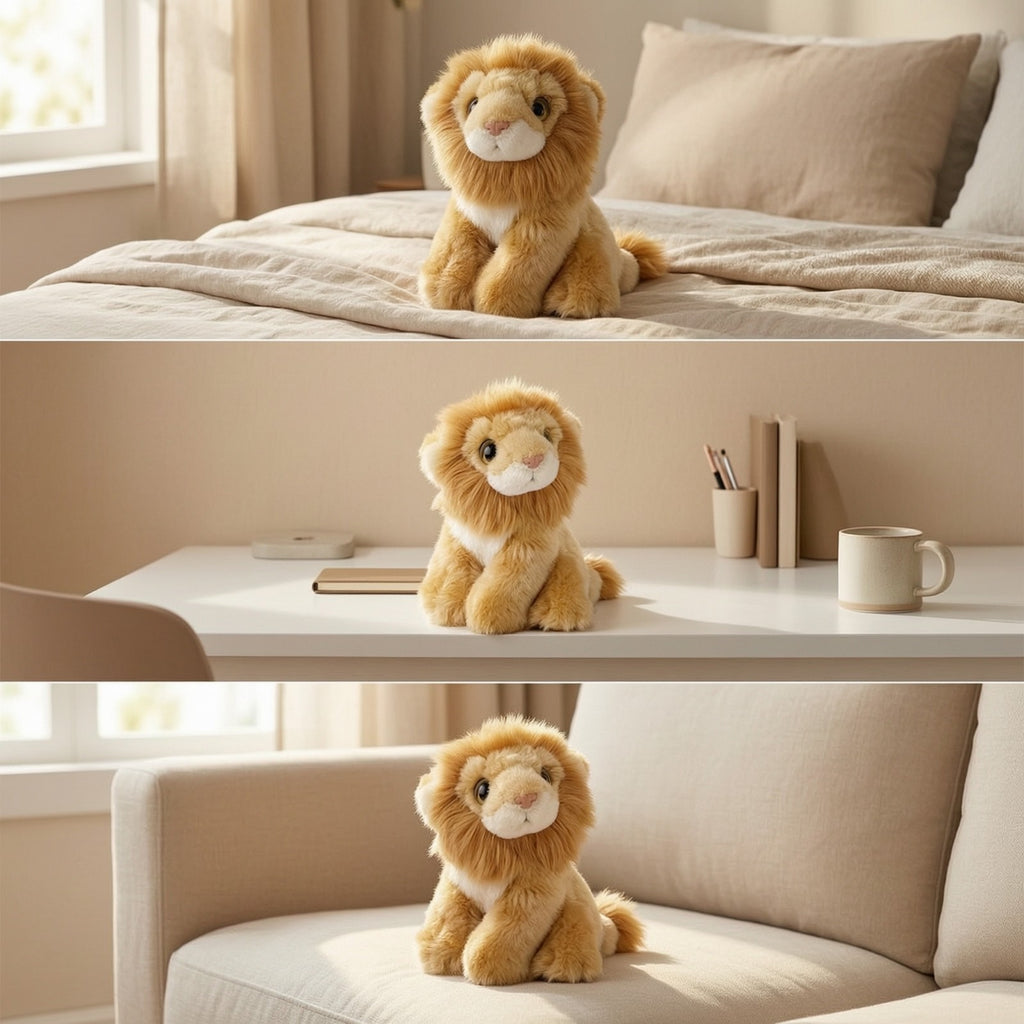 Lion Stuffed Animal Cute Stuffed Lion Toy Soft for Bedtime, Toddlers