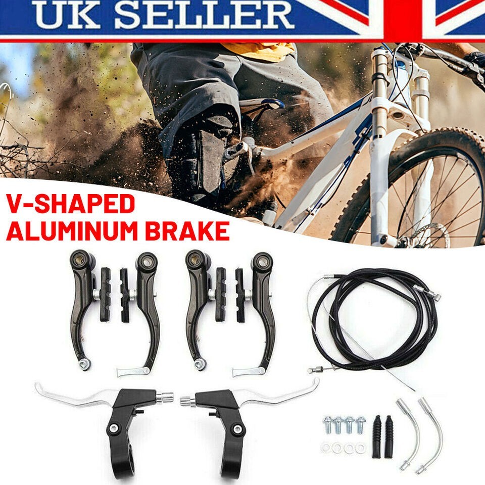 6PCS V Brake Complete Sets Front Rear Lever kit BMX MTB Bike Bicycle Brake Sets