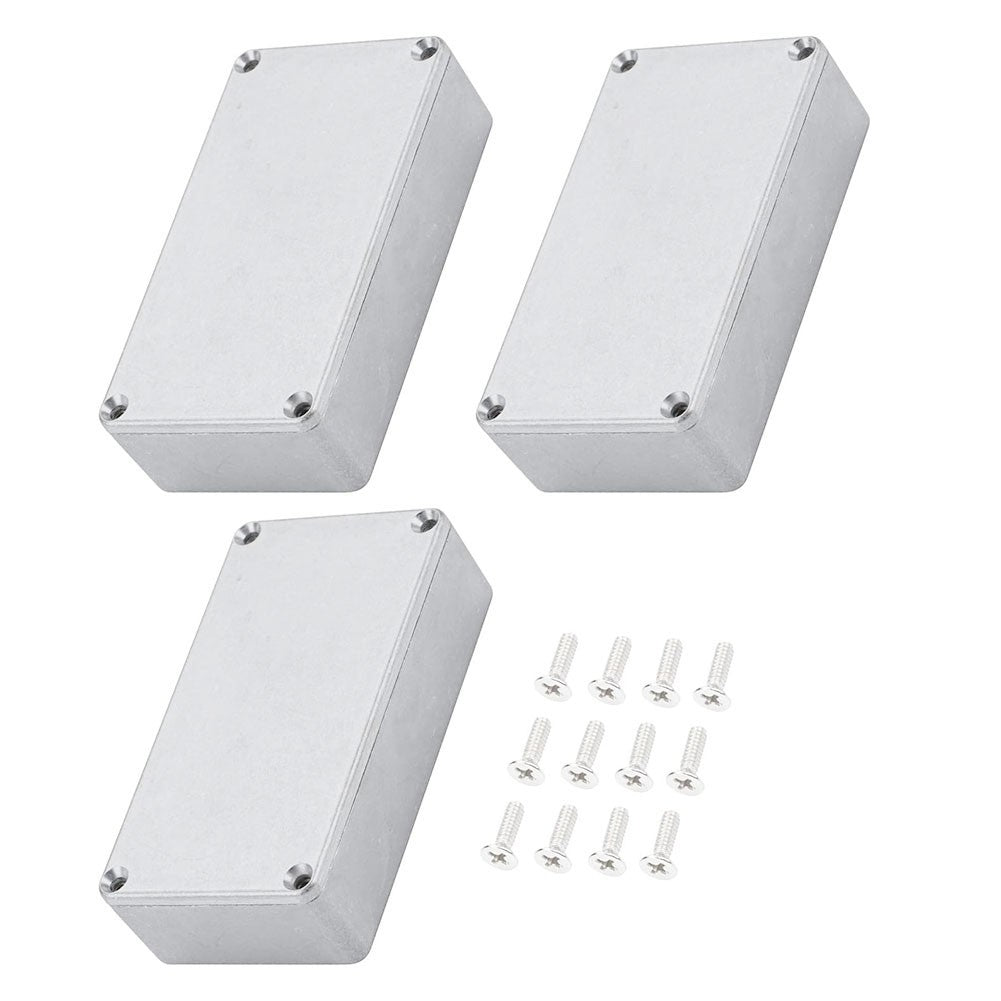3PCS 125B Aluminum Guitar  Pedal Enclosure Metal Stomp Box Enclosure7732