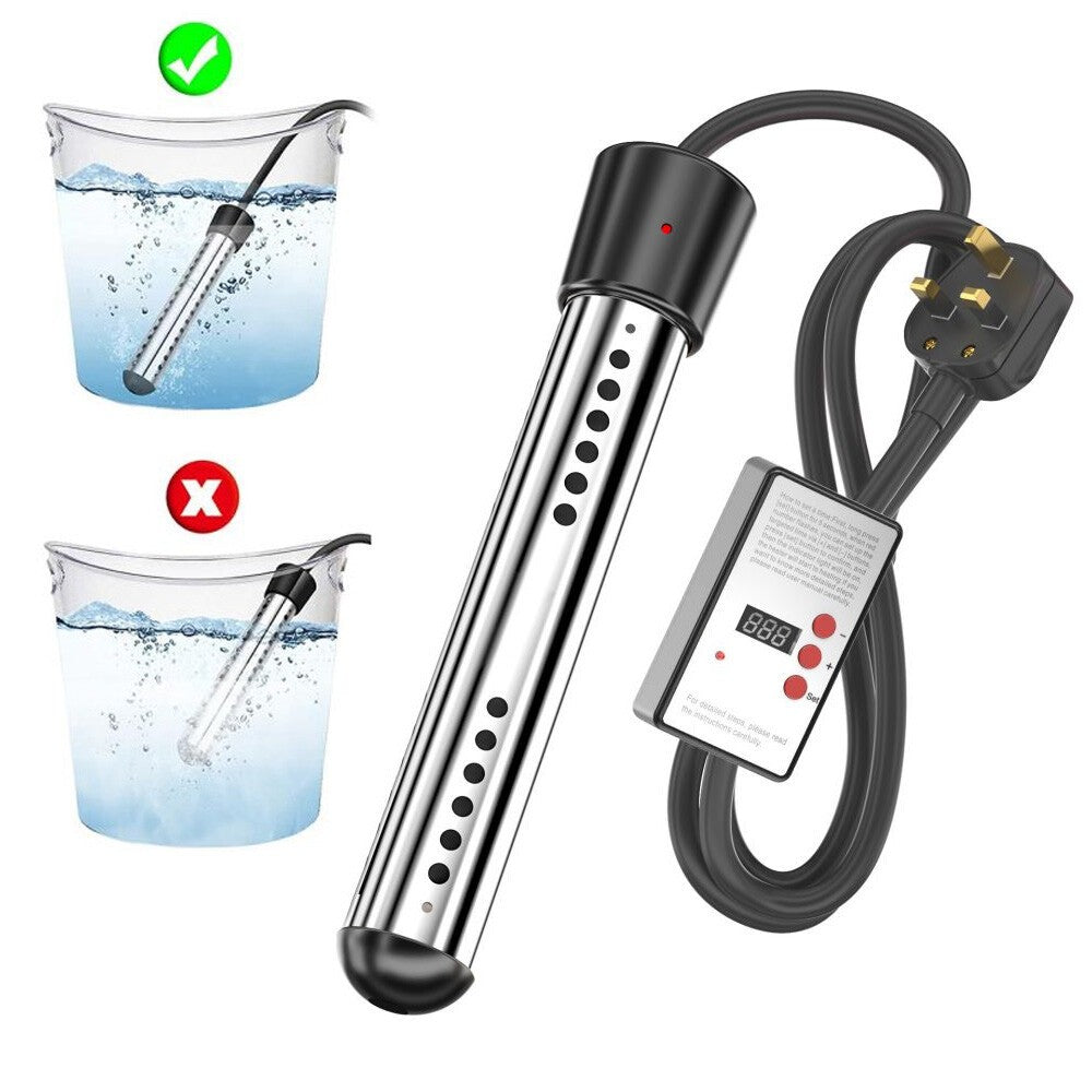 Electric Immersion Water Heater 3000W Portable Suspension Bath Hot Fast Boiler
