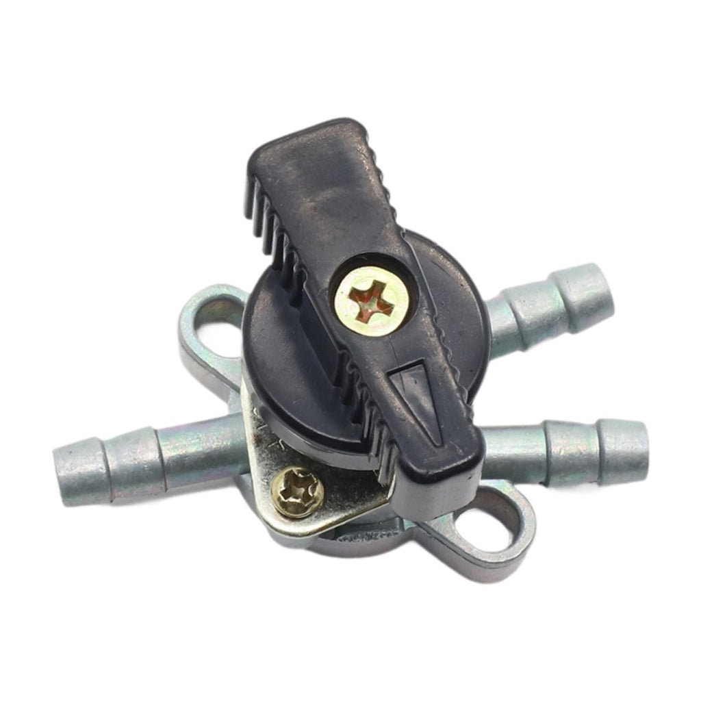 3 Way Fuel Tank Tap Fuel Cock ATV Supplies Wide Compatibility 2 in 1 Out Oil