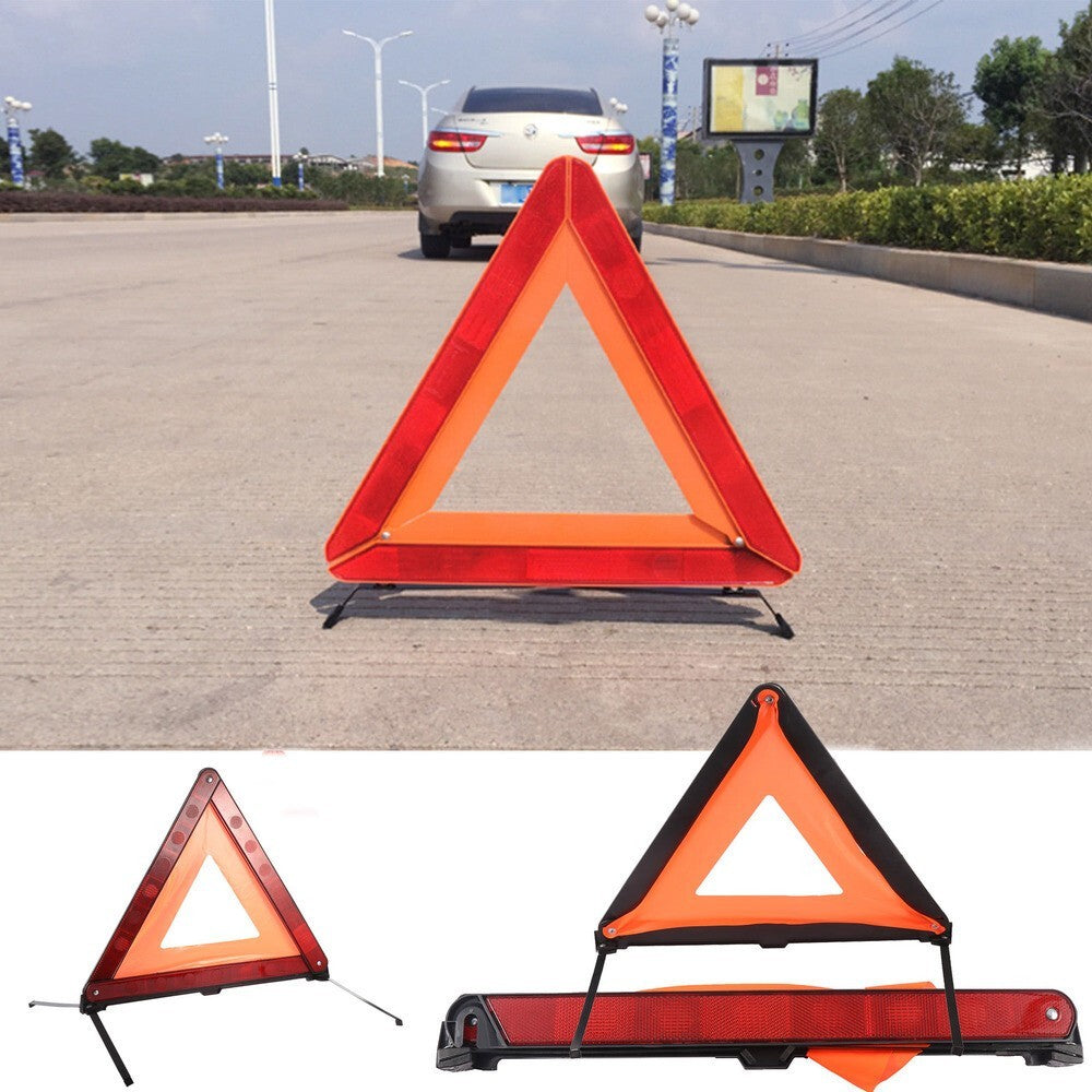 Warning Triangle X 2 Large Reflective Car Breakdown Hazard Road EU Emergency