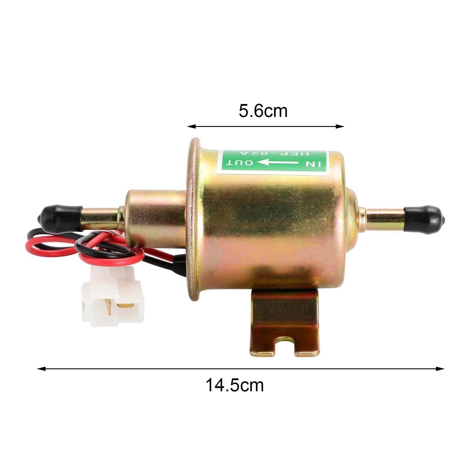 2X 12V Low Pressure Electric Fuel Pump HEP-02A Petrol Gas Diesel Car Universal