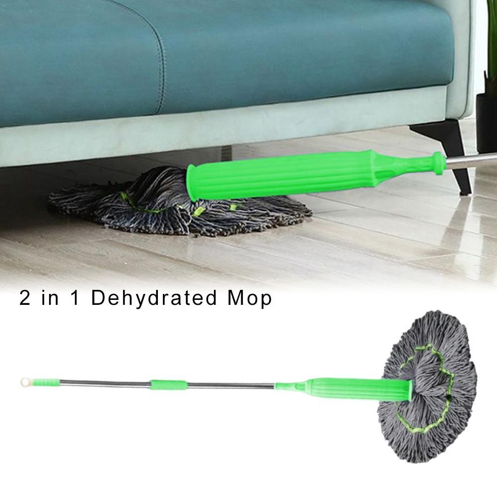 2 In 1 Dehydrated Mop Self Wringing Spin Mop Hand Free Household Twist Mop