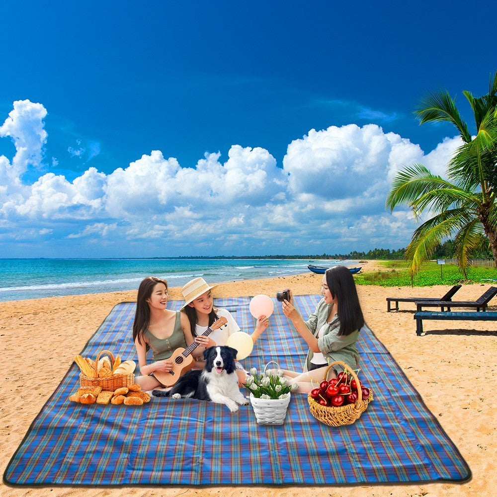 200x200cm Waterproof Blanket, Armo Tartan Style for Picnic Beach