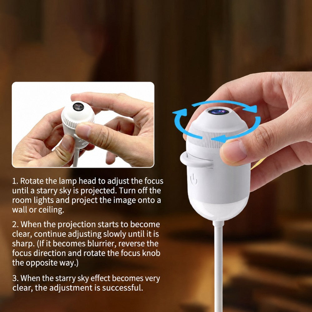 HD Smart Dynamic 5D Holographic Night Light Projector, Plug and Play Projector
