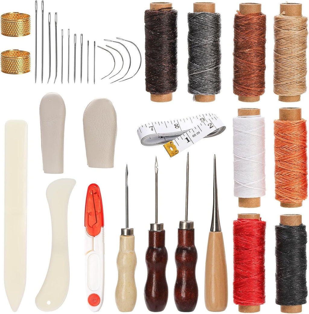 34 Pieces Bookbinding Kits, Hand Bookbinding Tools for Beginners, Bookbinding Ki