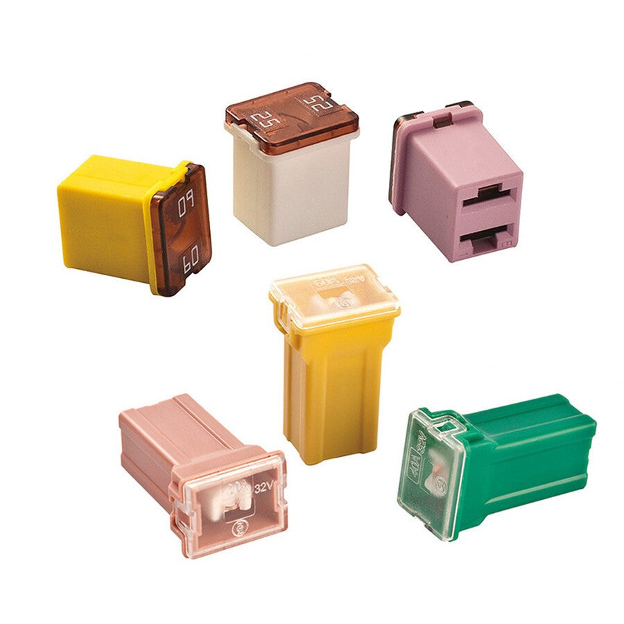 20Pcs Car Square Fuse 20A 30A 40A 50A 60A AMP with Box Assortment