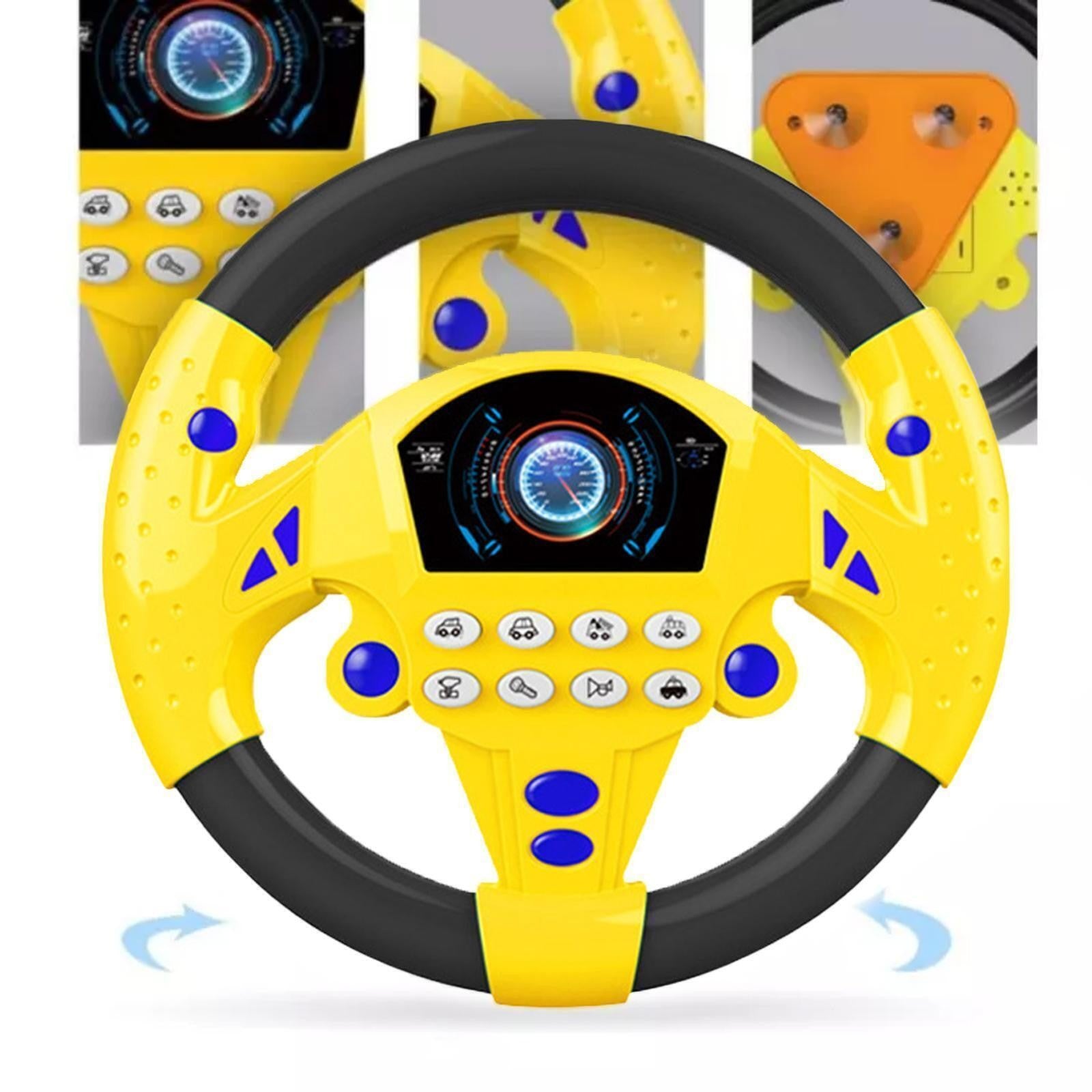Toy Car Controller Kids Steering Wheel Toys Simulated Sound Driving Pretend Play