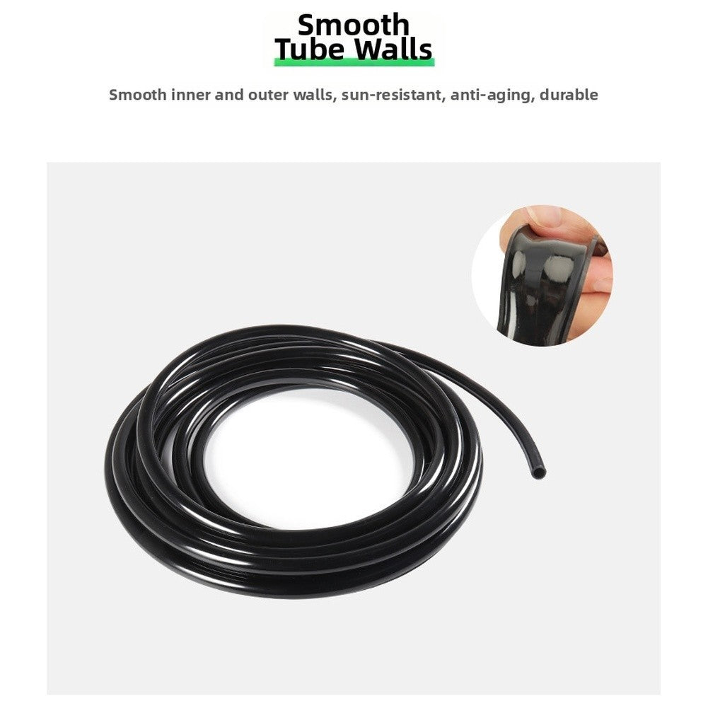 8mm 11mm PVC Irrigation Tubing Black 10 Meter Length for Outdoor Farming Use.*